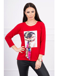 Alexis Дамска блуза с 3D щампа Виола 66796 - червена