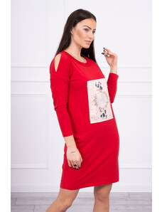 Alexis Дамска рокля тип туника 66816 - червена