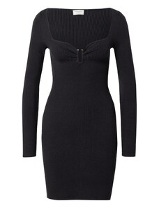 Abercrombie & Fitch Плетена рокля черно