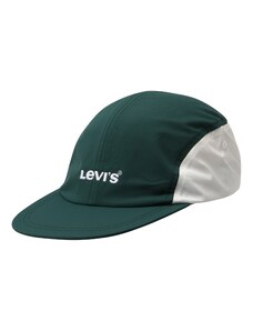 LEVI'S  Шапка с козирка тъмнозелено / бяло
