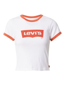 LEVI'S  Тениска 'Graphic Ringer Mini Tee' оранжево / бяло