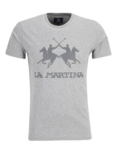 La Martina Тениска сиво / сив меланж