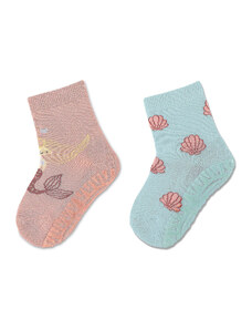 Sterntaler Детски чорапи със силиконова подметка с русалка- 2 чифта