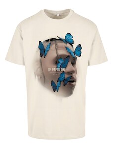 MT Upscale Тениска кремаво / светлобежово / лазурно синьо / черно