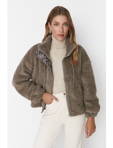 Trendyol норка извънгабаритни плюшени палто