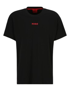HUGO Red Къса пижама 'Linked' червено / черно