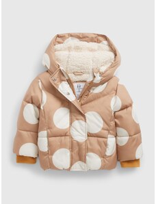 GAP Kids jacket polka dot with fur - Girls