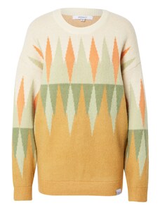 Iriedaily Пуловер 'Fady' кремаво / жълто / пастелно зелено / оранжево