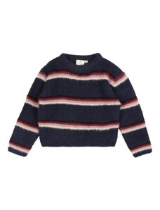 The New Пуловер 'DADA' тъмносиво / червено / бяло