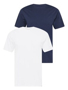 WRANGLER Тениска нейви синьо / бяло