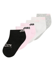 Jordan Къси чорапи светлосиво / сив меланж / бледорозово / черно