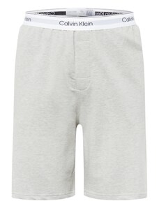 Calvin Klein Underwear Панталон пижама сиво / сив меланж / черно / бяло