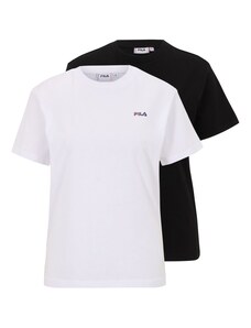FILA Функционална тениска 'Bari' черно / бяло
