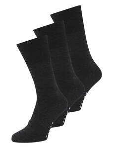 FALKE Къси чорапи 'Airport' антрацитно черно / светлосиво