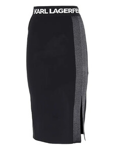KARL LAGERFELD Поли Lightweight Fine Knit Skirt 221W1325 999 black