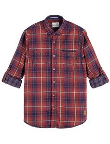 SCOTCH & SODA Риза Regular-Fit Checked Flannel Shirt 167392 SC0217 combo a