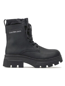 CALVIN KLEIN Ботуши Chunky Combat Laceup Hiking YW0YW00739 BDS Black