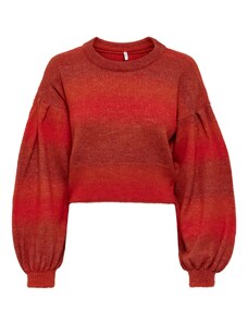 ONLY Пуловер 'RAIN' оранжево / червено