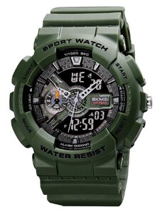 Спортен мъжки часовник SKMEI Shockproof, Зелен