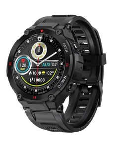 Смарт часовник NUBI K22, Мулти спорт режим, Пулс, Калории, Кръвно налягане, Bluetooth разговор, IP67 Водоустойчив, Черен