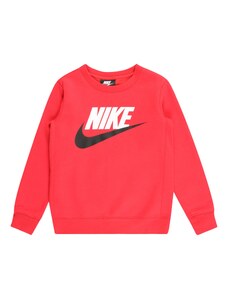 Nike Sportswear Суичър неоново червено / черно / бяло