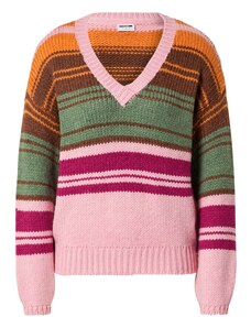 Noisy may Пуловер кафяво / зелено / оранжево / розово