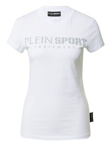 Plein Sport Тениска сребърно / бяло