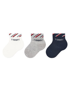Комплект 3 чифта дълги чорапи детски Tommy Hilfiger