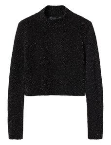 MANGO Пуловер черно