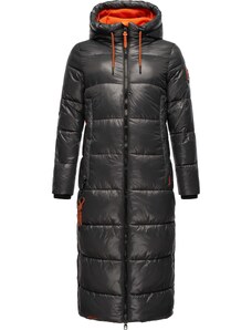 NAVAHOO Зимно палто 'Schmuseengel' антрацитно черно / оранжево