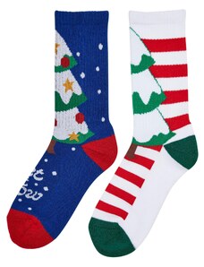 Urban Classics Accessoires X-Mas Tree Christmas Socks - 2-Pack Multicolored