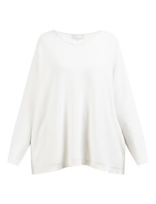 RISA Пуловер 'Pryam' бял памук