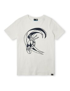O'NEILL Тениска 'Circle Surfer' черно / бяло