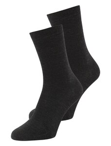 FALKE Къси чорапи антрацитно черно