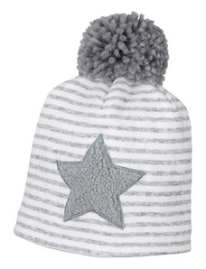 Детска шапка със звезда и помпон, Sterntaler