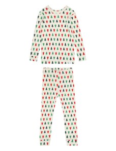 GAP Комплект пижама кремаво / елхово зелено / тревнозелено / червено