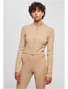UC Ladies Women's sweater with zipper in beige color