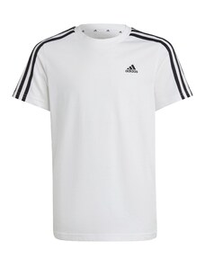 ADIDAS SPORTSWEAR Функционална тениска 'Essentials 3-Stripes ' черно / бяло