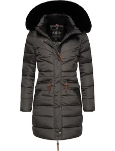 NAVAHOO Зимно палто 'Paula' ръждиво кафяво / антрацитно черно / черно