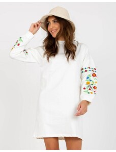 Creative Атрактивна дамска рокля в бяло - код 01200