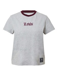 LEVI'S  Тениска 'Graphic Classic Tee' сив меланж / бордо