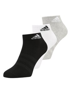 ADIDAS SPORTSWEAR Спортни чорапи 'Thin And Light ' сиво / черно / бяло