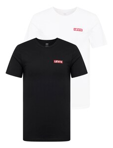 LEVI'S  Тениска '2Pk Crewneck Graphic' червено / черно / бяло