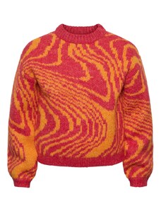 Pieces Kids Пуловер 'Mara' оранжево / червено