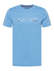 TOMMY HILFIGER Тениска 'New York' нейви синьо / светлосиньо / червено / бяло