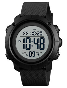 Спортен мъжки часовник SKMEI Fortitude, Дигитален, Хронограф, Черен / Бял