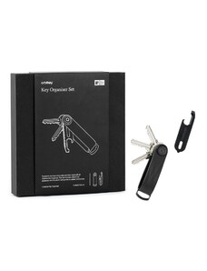 Orbitkey Подаръчен комплект еластомерен ключодържател Orbitkey 2.0 (Black & Black Hardware) + черен Multitool v2