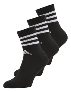 ADIDAS SPORTSWEAR Спортни чорапи '3-Stripes Cushioned Crew ' черно / бяло
