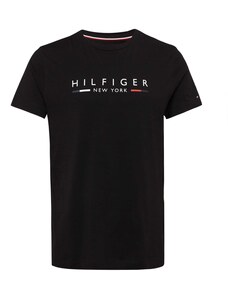 TOMMY HILFIGER Тениска 'New York' червено / черно / бяло