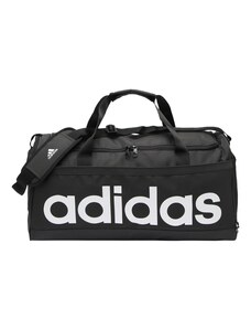 ADIDAS SPORTSWEAR Спортна чанта 'Essentials Linear Medium' черно / бяло